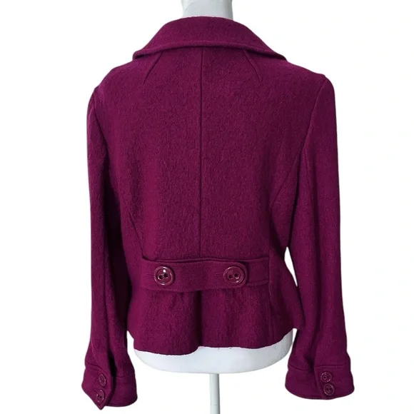 Ann Taylor Double Breasted wool blend coat - Picture 2 of 4